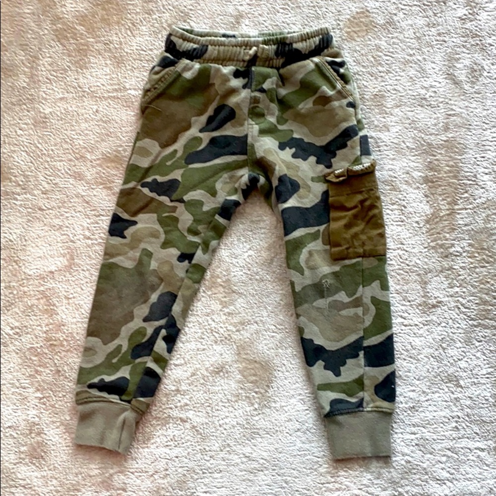 Boys Zara Camo Joggers Sz 6